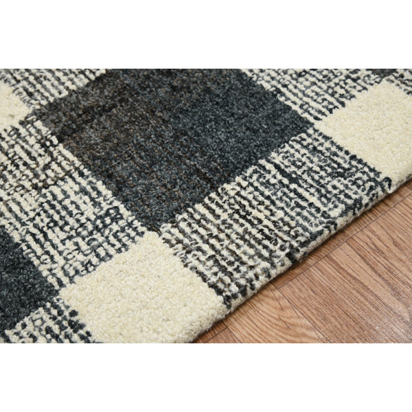 Gracie Oaks Ashleigh Handmade Wool Charcoal Rug & Reviews Wayfair